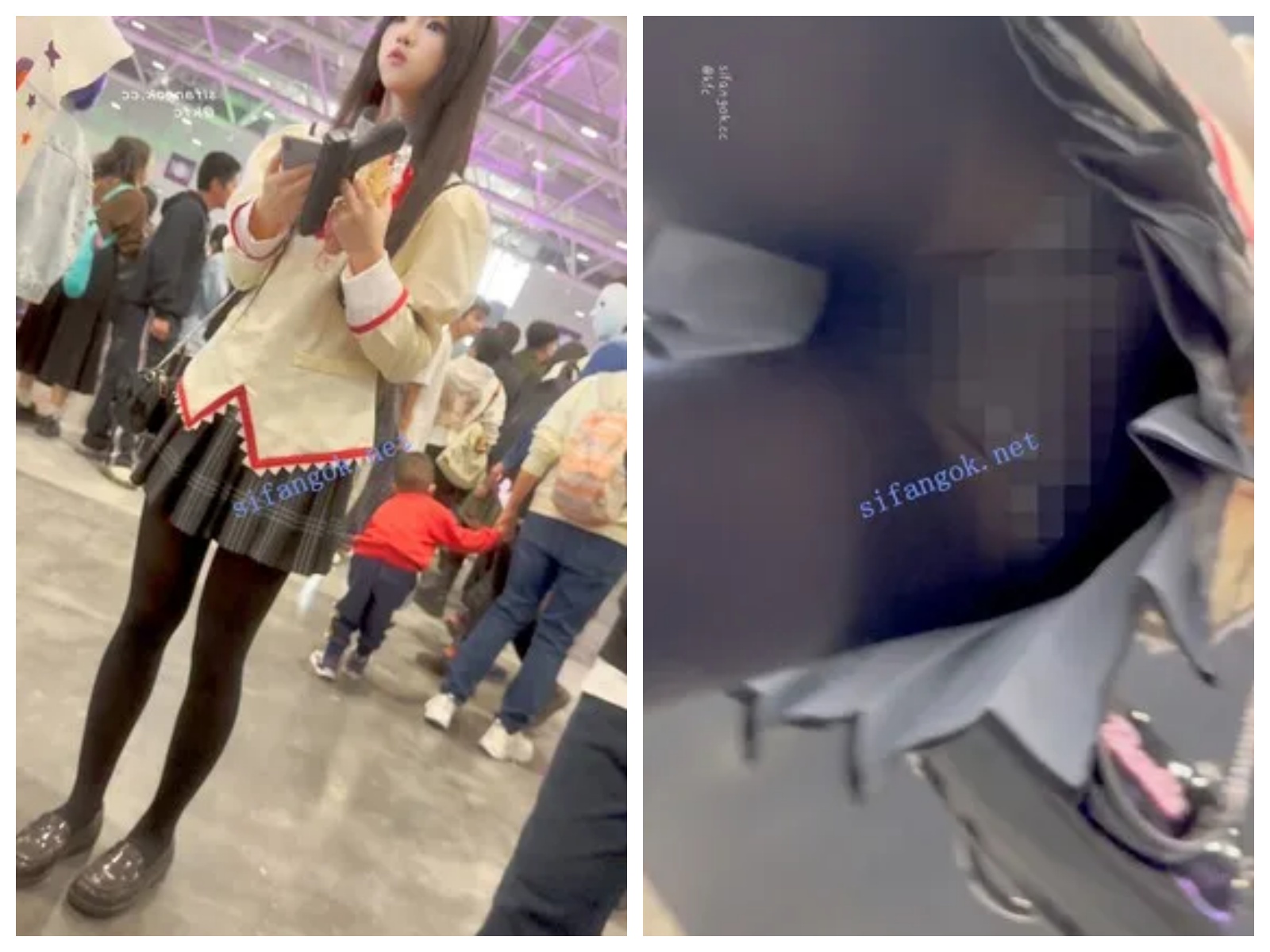 【永久专享】【KFC】JK制服萌妹超美·大学毕业肯定是个美女·厚黑丝袜微透白内【1V】【463M】