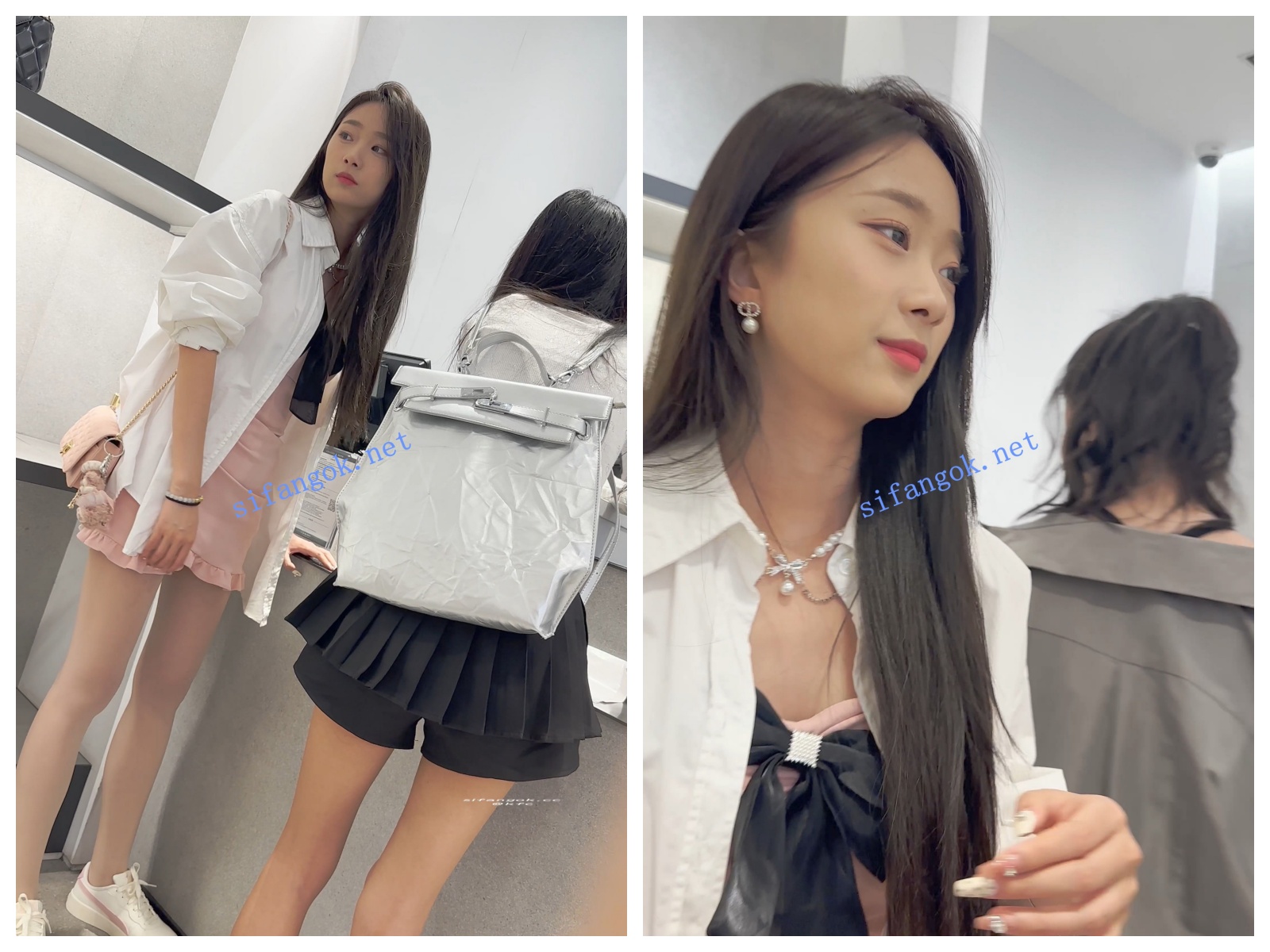 【永久专享】⭐足控最爱·两个极品学生妹试鞋·肉丝和裸足·打底裤尿黄了 【1V】【2.44G】