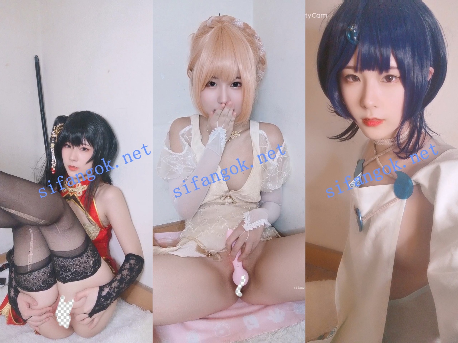 ஐ知名COSERஐ荃冉quan冉 绝密高价定制 露脸露三点 道具自慰【5V】【1.3G】