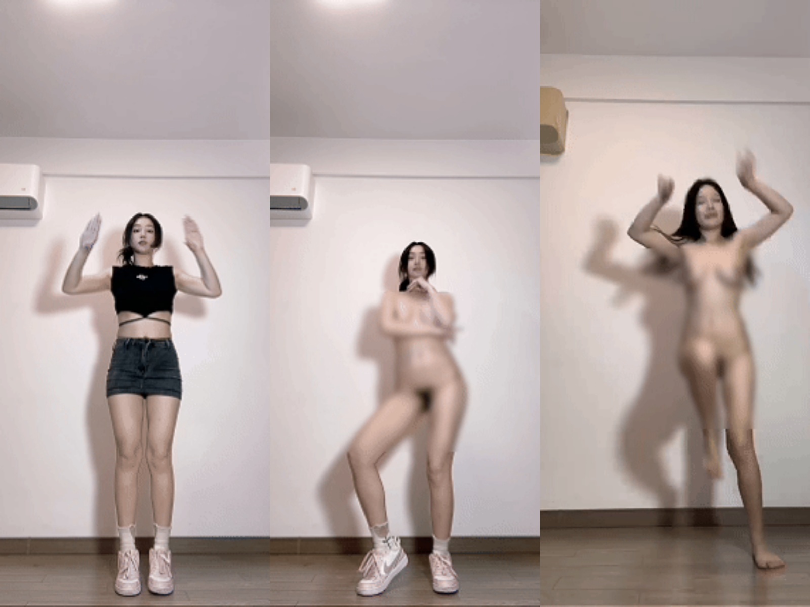 推特西西团队 蚊子 全裸露脸定制 超专业动感裸舞 顶上摇摆【5V】【467M】