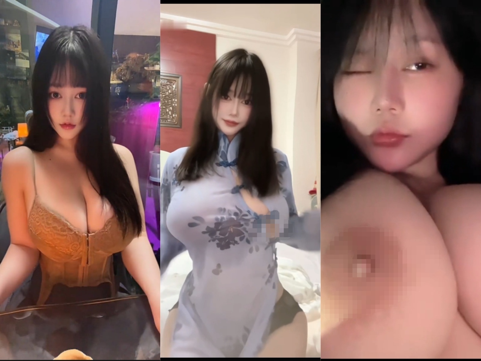 【抖音巨乳】小羽同学 十几万粉丝巨乳露脸露点福利【4V】【96M】