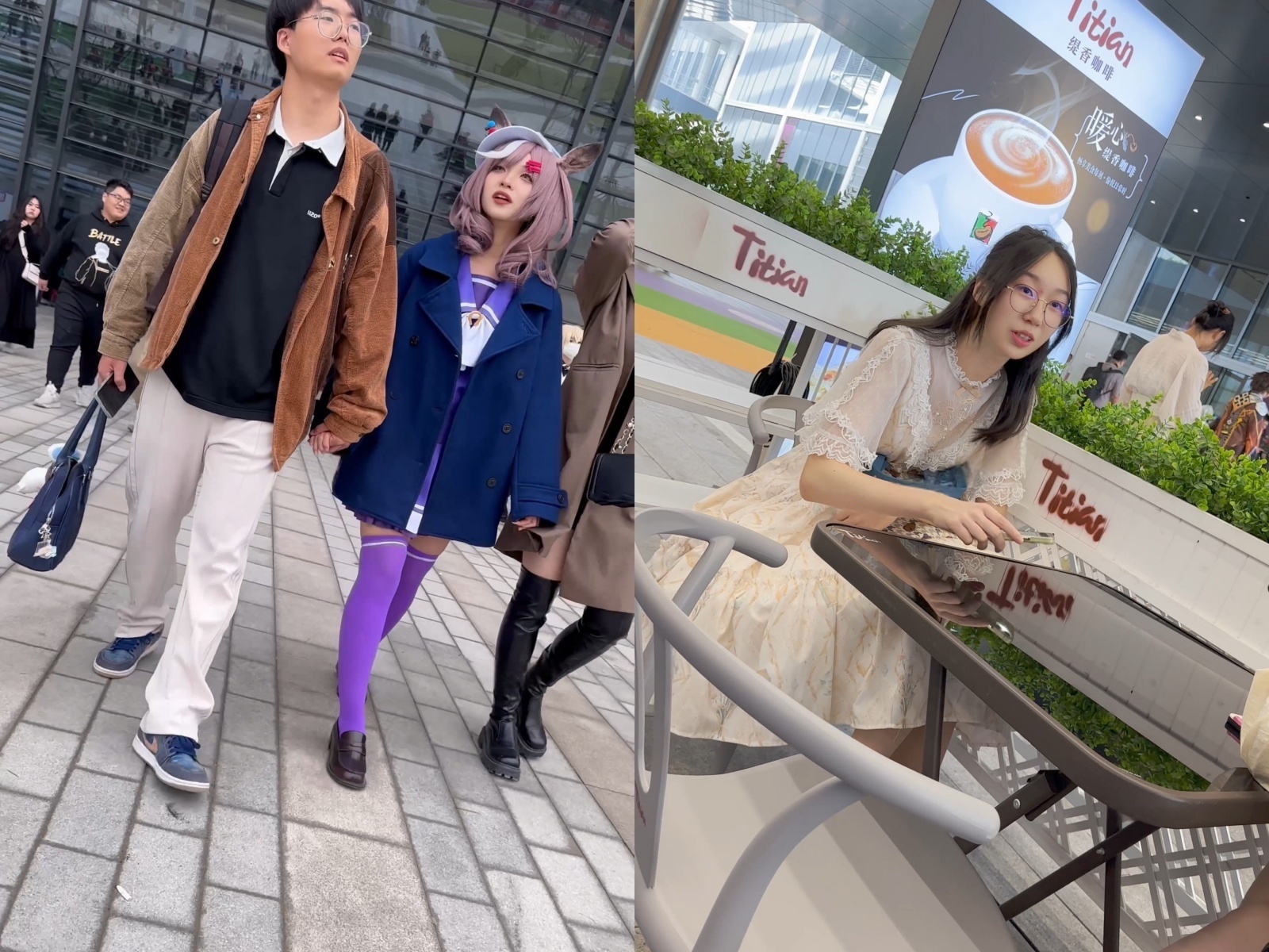 【KFC】两部学生妹短片小合集·白色窄内和粉色内内前后CD【2V】【270M】