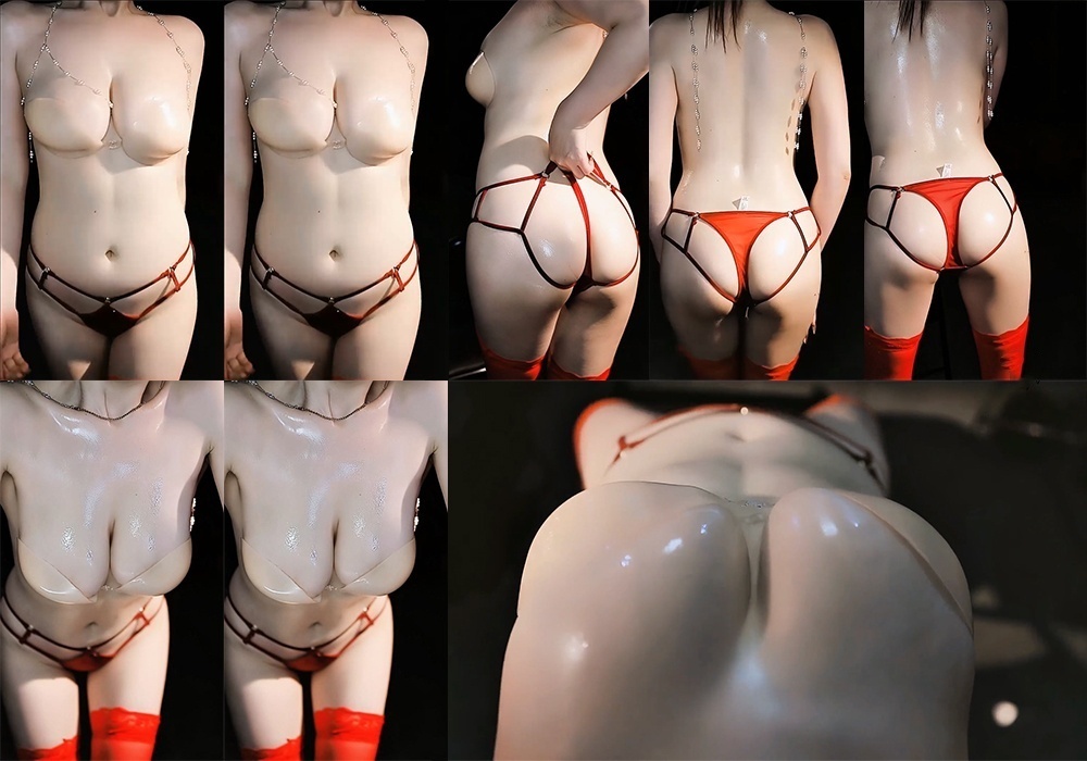 【斗鱼】黎一 最新高定新品，精油润湿巨乳 超近距离特写【1V】【145M】