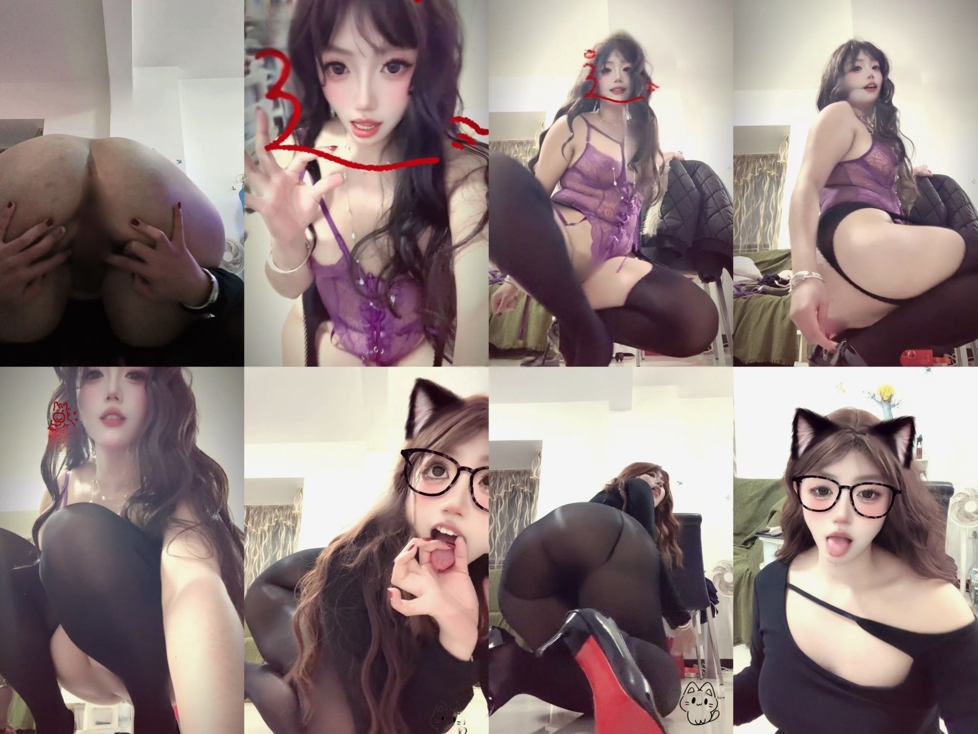 【抖音】极品反差高颜值【JJ小鱼干】大尺度私拍定制 极品【8V】【2.1G】