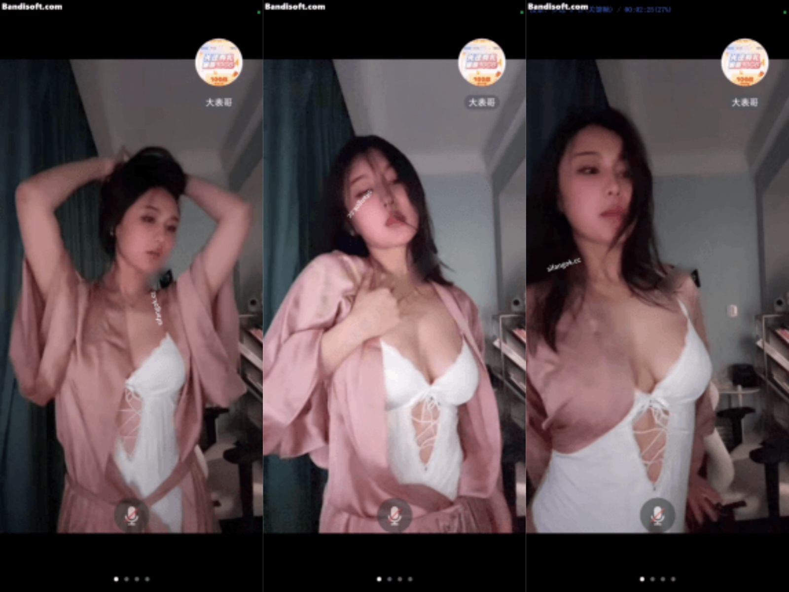 【抖音 L.露】几百一场的会议 性感睡裙 情趣内衣骚舞 乳沟【1V】【772M】