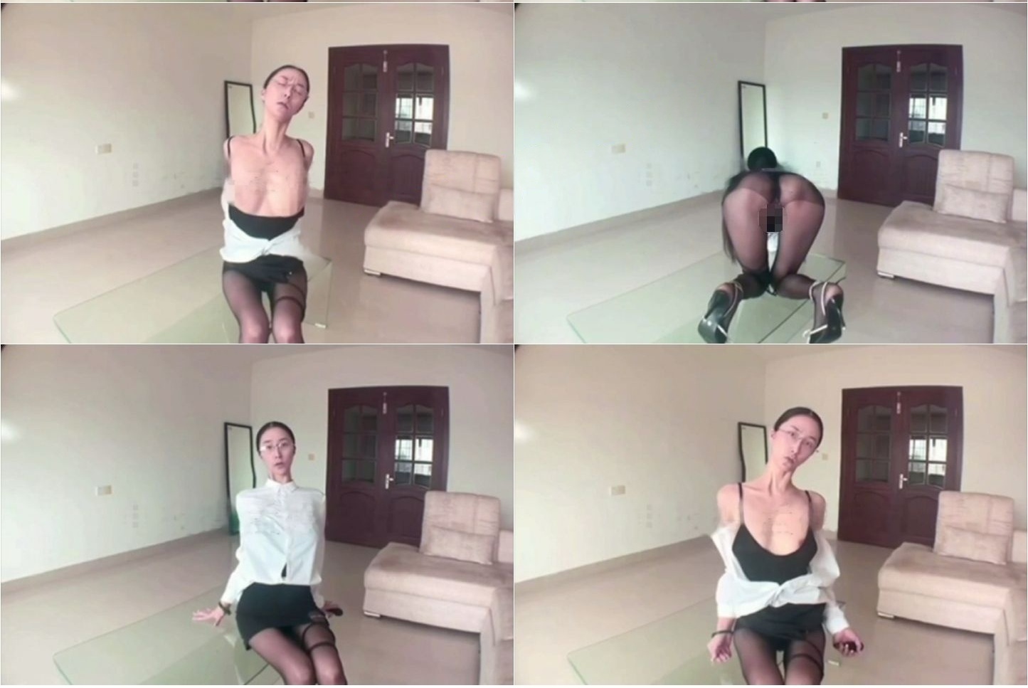 抖音 元官一禾工作室 大长腿御姐 露脸露点 阳具插B自慰【1V】【189M】