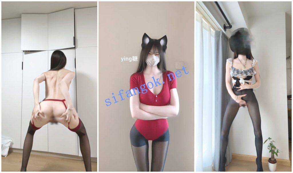 【抖音福利】蜂腰大奶翘臀妹子【ying糖】翘臀掰穴裸舞【2V】【118M】 4