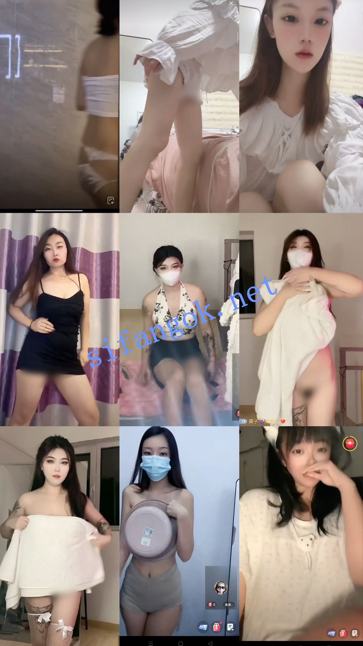 【抖音网红闪现】连麦PK 闪现露点 露穴 露毛 内裤 乳头等01【698V】【12.9G】