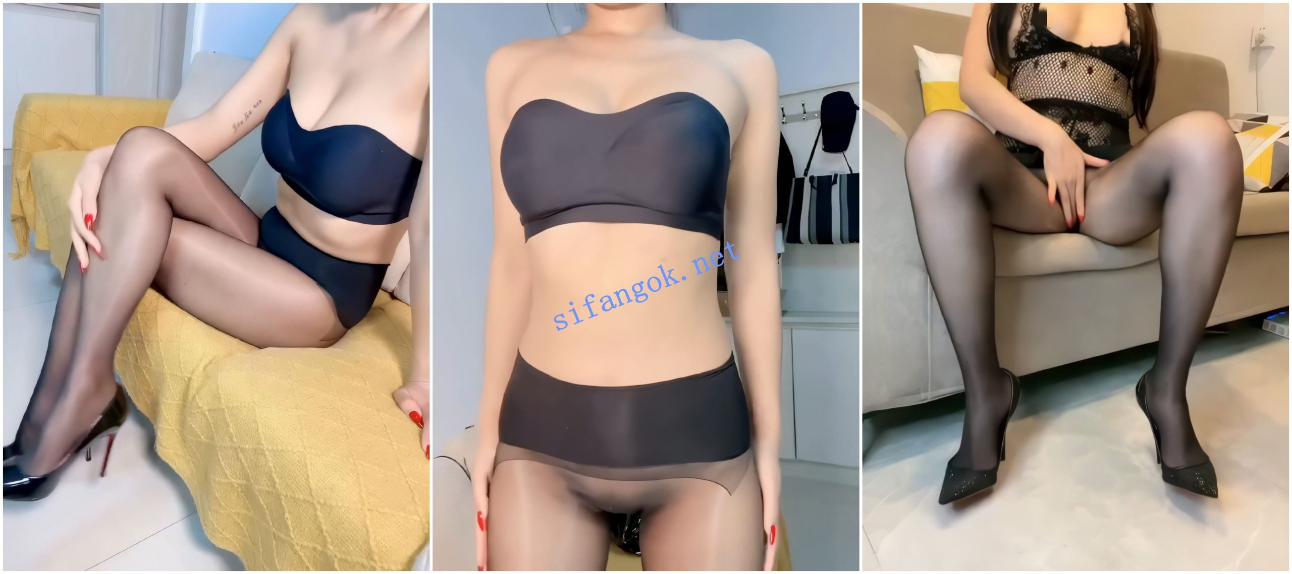 【抖音福利】亮油黑丝无内丝袜长腿御姐【桃子】自慰掰穴【21V】【9.09G】