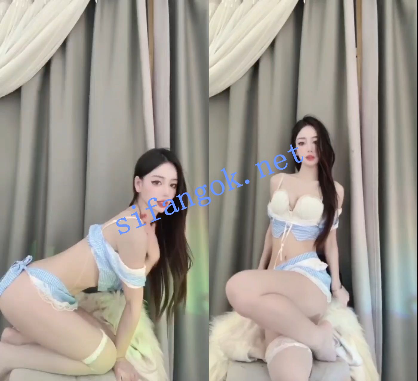 【抖音】御恩 长腿御姐 情趣内衣骚舞 自慰定制【11V】【977M】