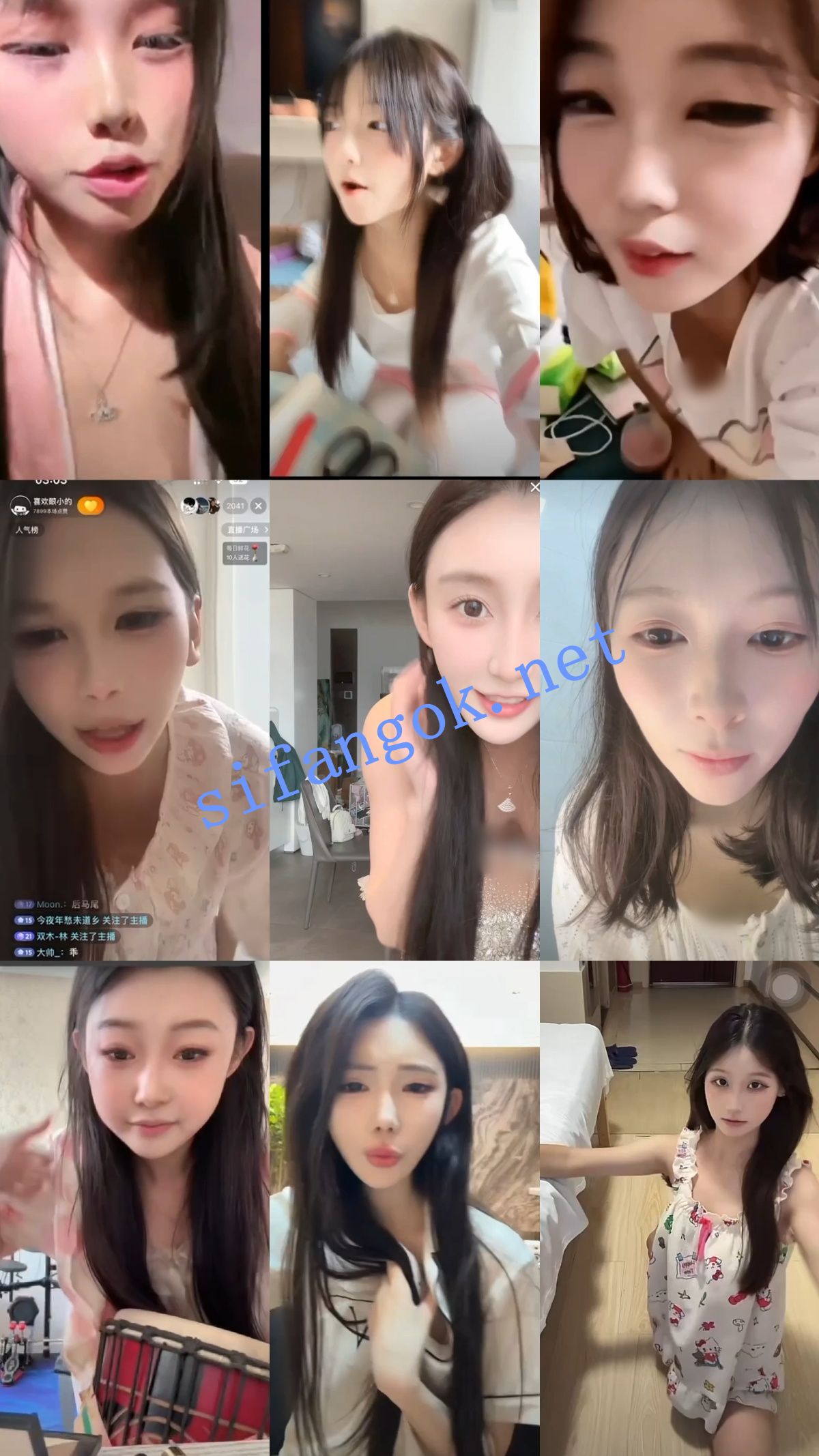 【抖音网红闪现】连麦PK 闪现露点 露穴 露毛 内裤 乳头等01【698V】【12.9G】