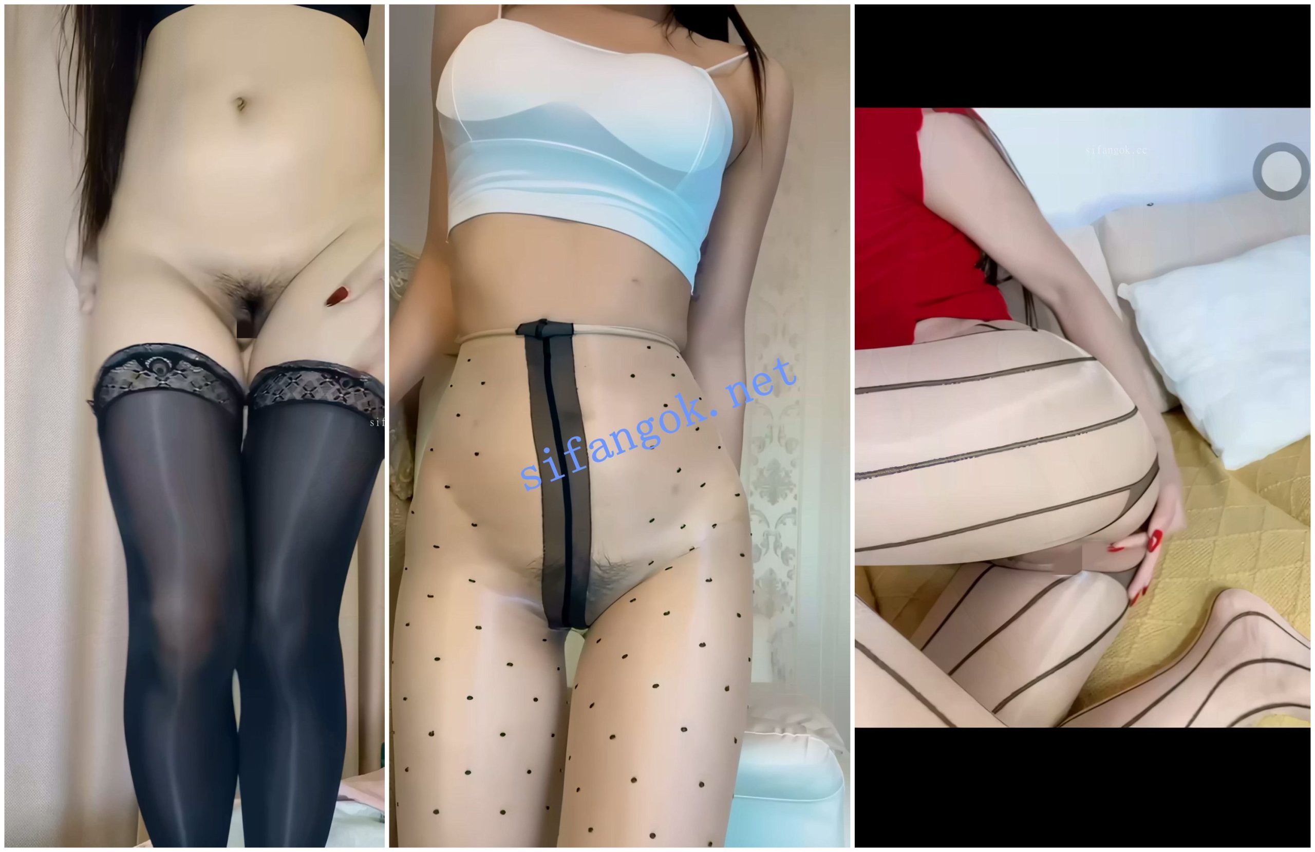 【抖音福利】亮油黑丝无内丝袜长腿御姐【桃子】自慰掰穴【21V】【9.09G】