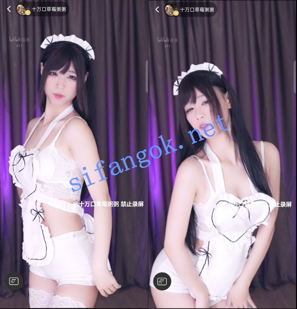 【B站】草莓粥粥 舰长直播 情趣内衣骚舞【15V】【1.21G】