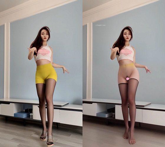 B站抖音 妍妹月半妍 定制长视频韩舞骚摇摆+AI脱衣裸舞【10V】【298M】