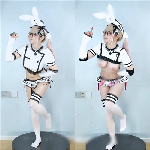 超能！AI脱衣网红美女万象合集 抖音风去衣裸舞对比 第七篇【230V】【1.58G】