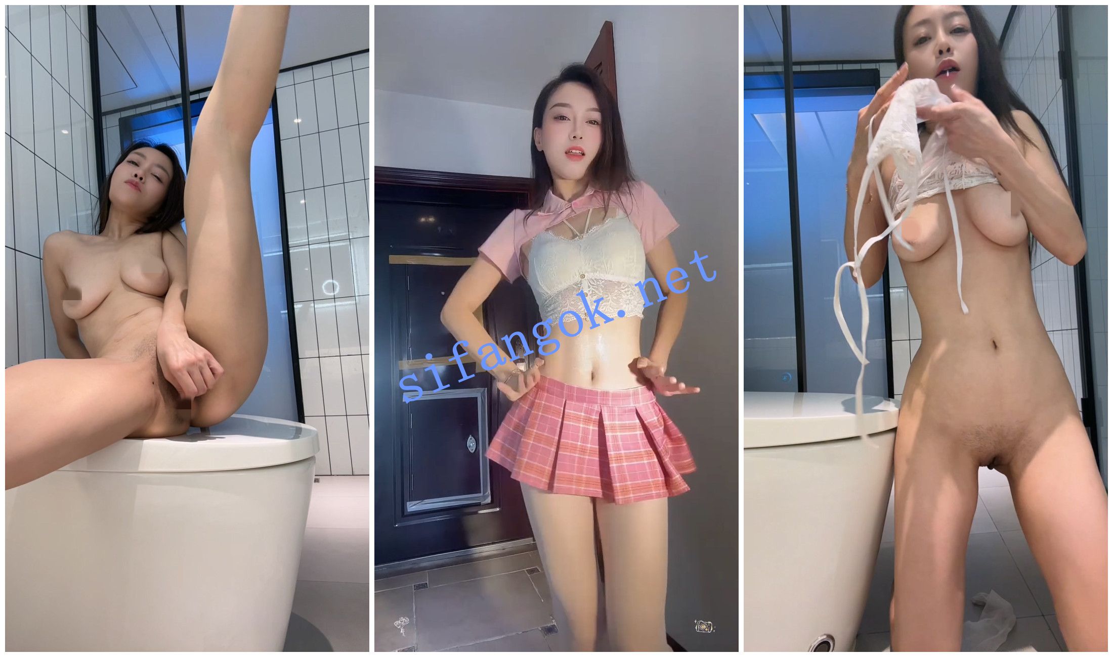 【抖音福利】一字马御姐【小鸽子 真优美】全裸自慰诱惑③【5V】【1.97G】