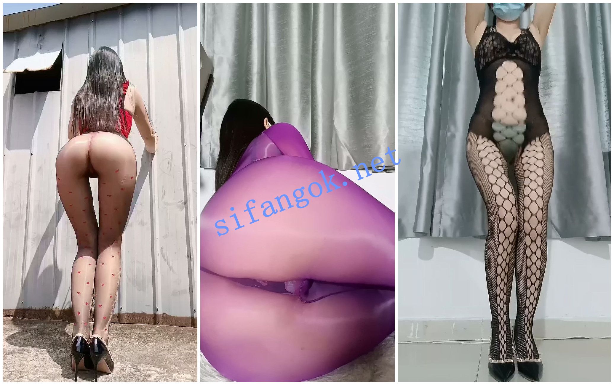 【快手福利】风骚骚舞妹子【猜不透人心】亮油丝袜顶B胯【10V】【889M】