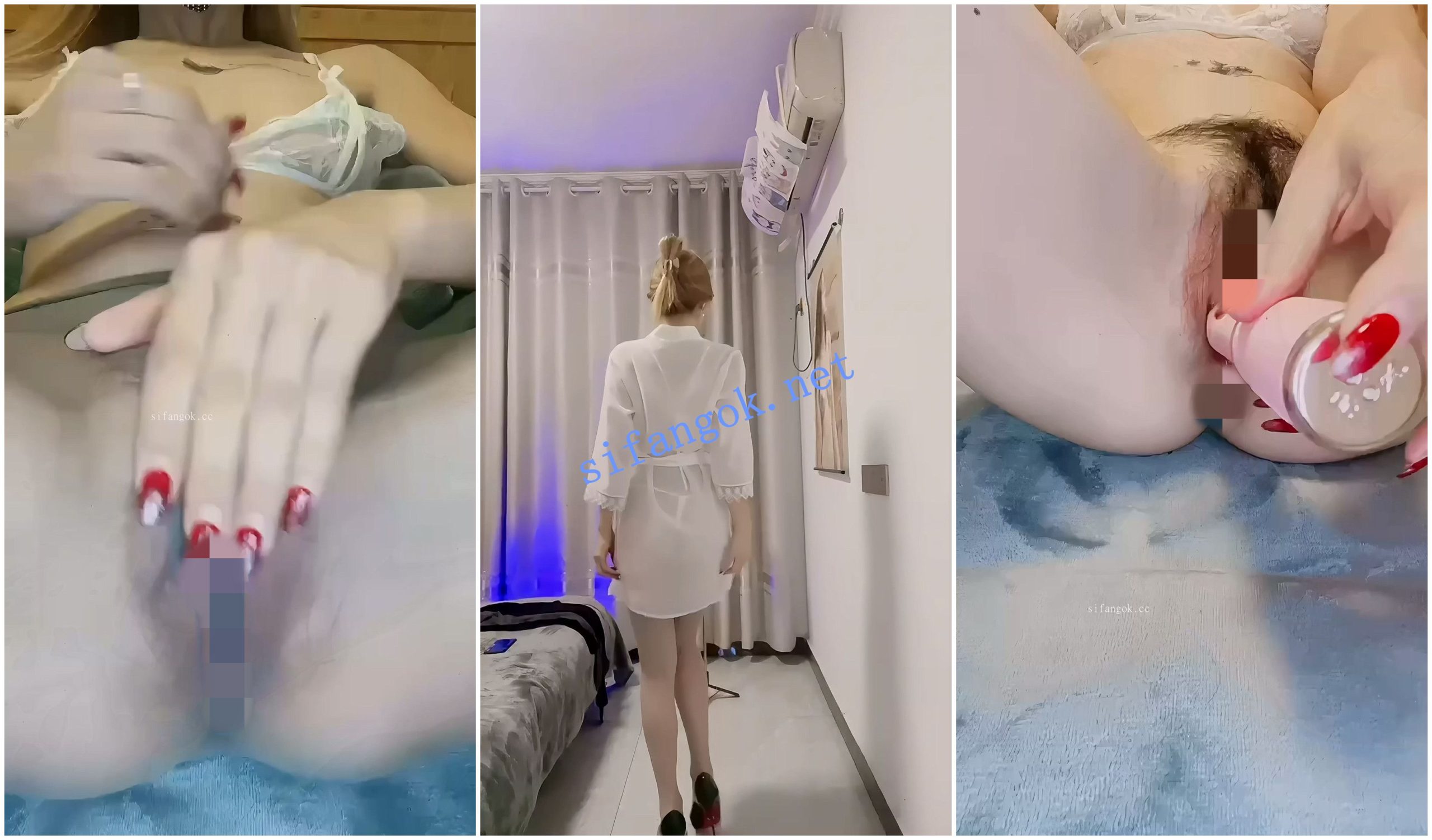 【抖音福利】纤细熟女【容老板】道具自慰身材展示骚穴掰【8V】【3.59G】