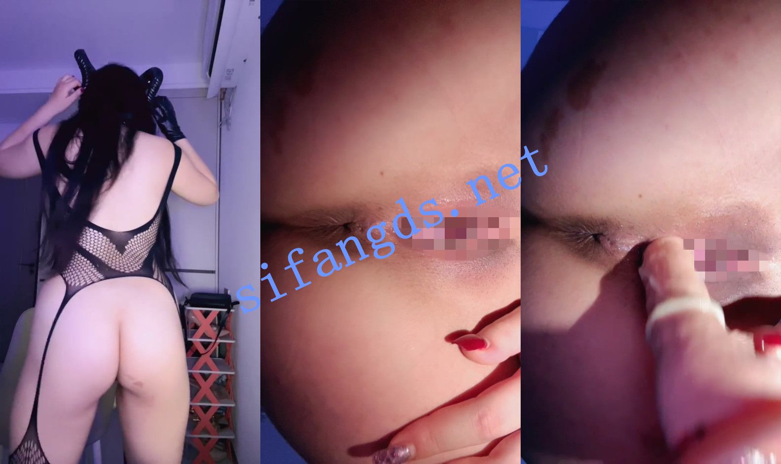 ⚡【魅魔米米】性感魅魔~反差骚货~丰乳肥臀~双洞齐插喷水~【5V】【2.87G】