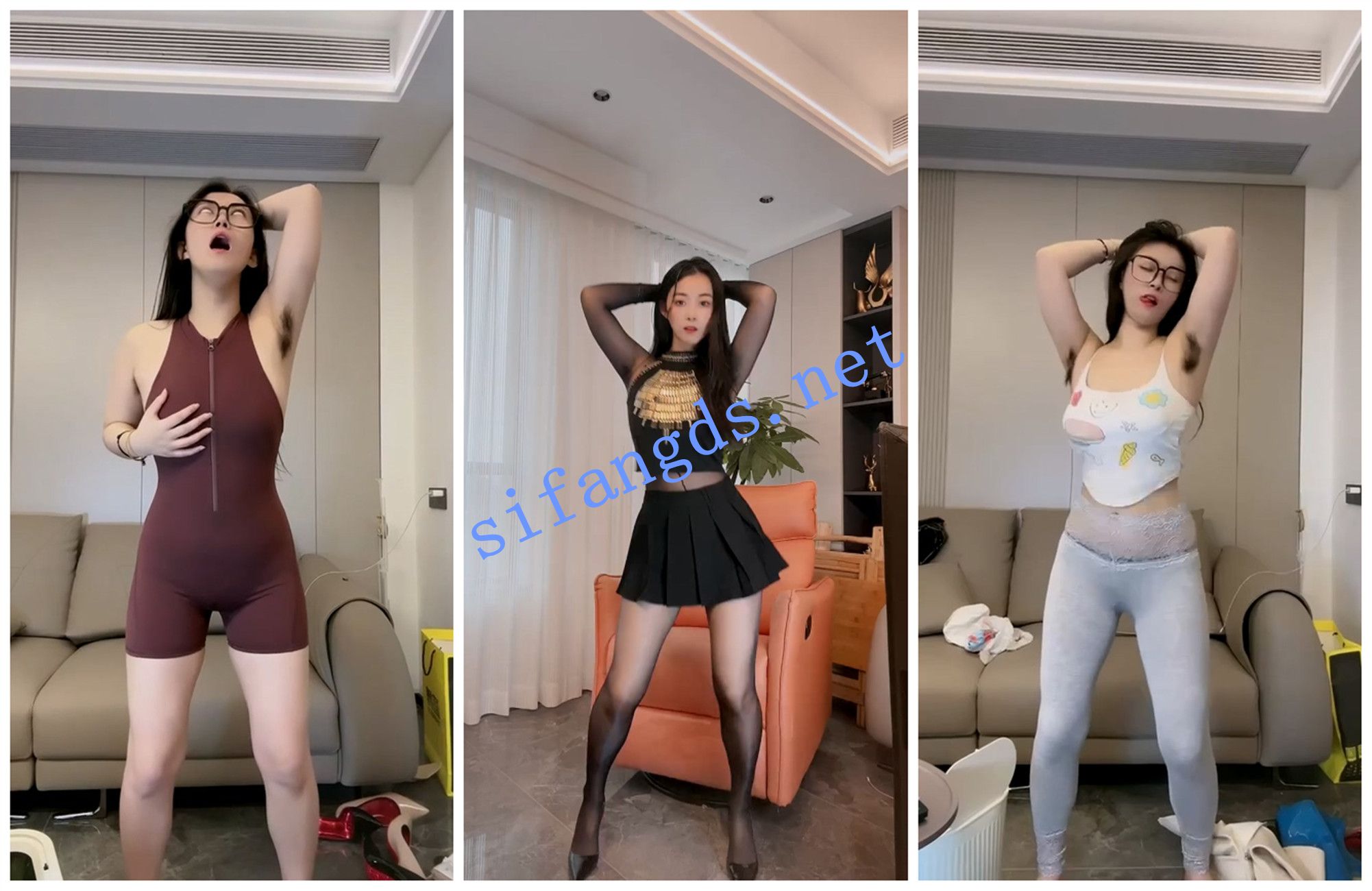 【快手福利】反差白眼丝袜妹子【一口丸耶】自慰骚舞1子马【48V】【1.39G】