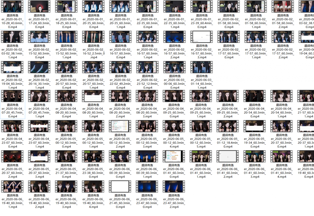 【虎牙 盛鸽有鱼&织梦琛琛 6月录播】【75V】【8G】