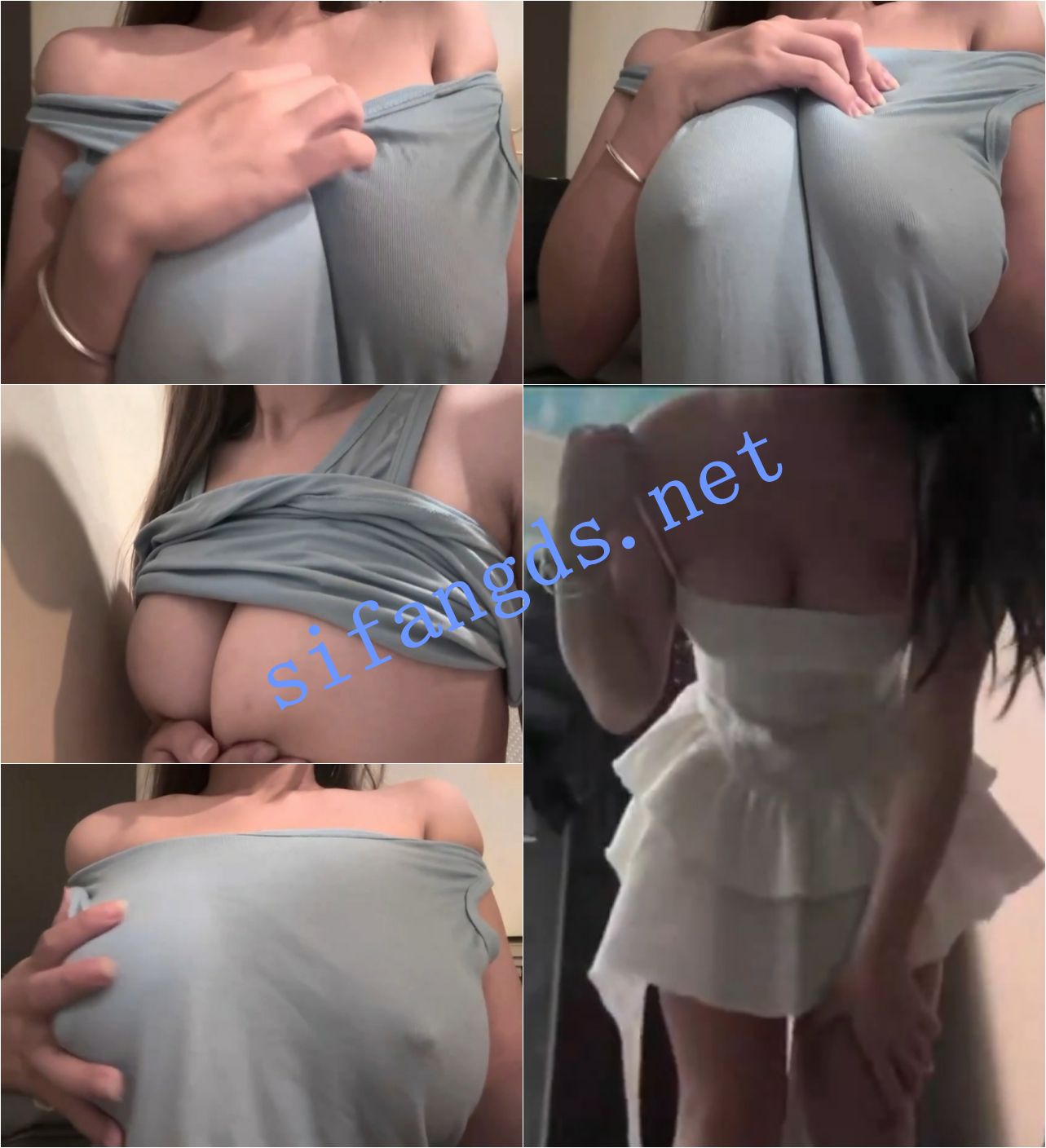 抖音 是琪酱吖 20万粉 木瓜巨乳 无罩抖胸 巨乳超弹【8V】【48.2M】