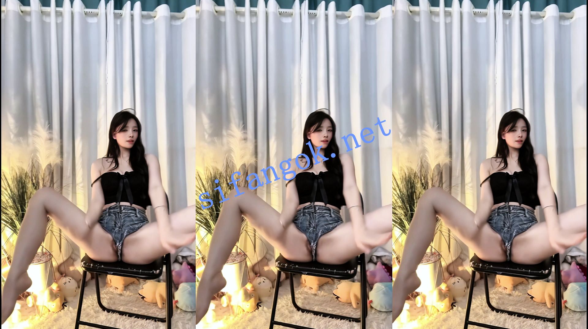 【BIGO】泡芙 直播大开露逼3V 如砍瓜切菜轻松简单【3V】【228M】