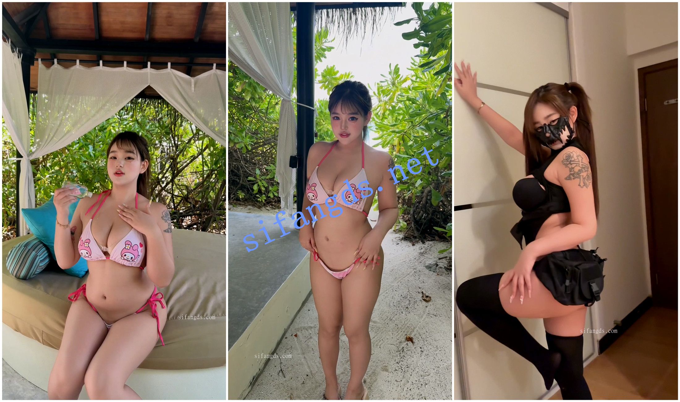 【抖音福利】170万粉丝大奶肥臀妹子【小优优子】内衣诱惑【8V】【1.54G】