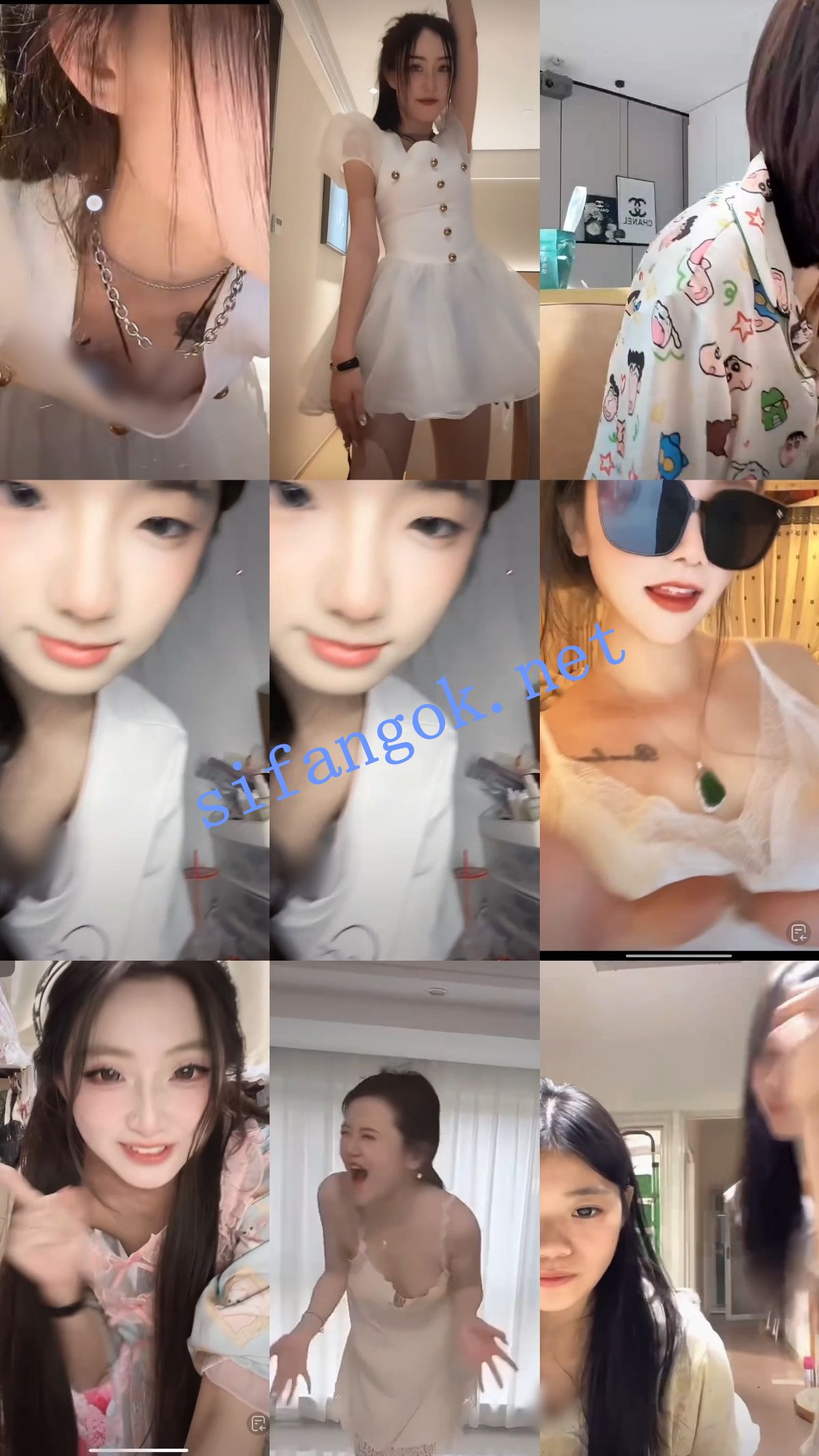 【抖音网红闪现】连麦PK 闪现露点 露穴 露毛 内裤 乳头等01【698V】【12.9G】